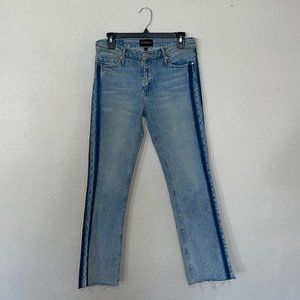 Black Orchid Bardot Straight Fray Jeans